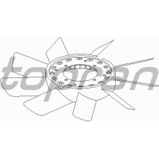 500 899 TOPRAN Крыльчатка вентилятора, охлаждение двигателя