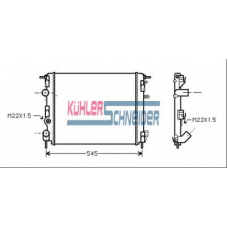 0900481 KUHLER SCHNEIDER Радиатор, охлаждение двигател