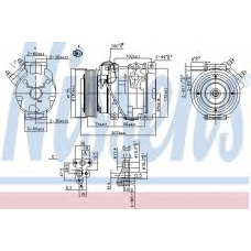 89558 NISSENS Компрессор, кондиционер