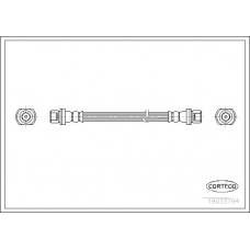 19033794 CORTECO Тормозной шланг