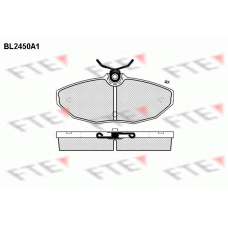 BL2450A1 FTE Комплект тормозных колодок, дисковый тормоз