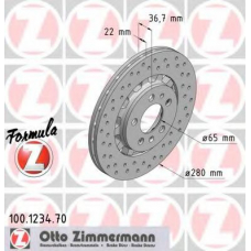 100.1234.70 ZIMMERMANN Тормозной диск