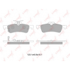 BD7600 LYNX Колодки тормозные задние