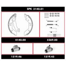 SPK 3140.01 REMSA Комплект тормозов, барабанный тормозной механизм