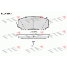 BL2628A1 FTE Комплект тормозных колодок, дисковый тормоз