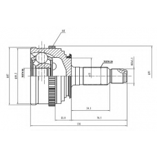 AW1510152A AYWIPARTS Шарнирный комплект, приводной вал