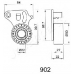 BE-902 JAPANPARTS Устройство для натяжения ремня, ремень грм