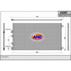 43267 AHE Конденсатор, кондиционер