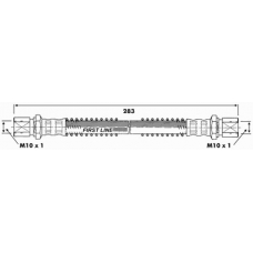 FBH6543 FIRST LINE Тормозной шланг