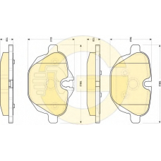 6118404 GIRLING Комплект тормозных колодок, дисковый тормоз