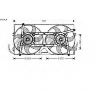 VW7504 AVA Вентилятор, охлаждение двигателя