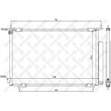 10-45096-SX STELLOX Конденсатор, кондиционер