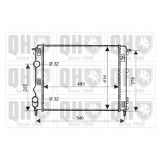 QER2063 QUINTON HAZELL Радиатор, охлаждение двигателя