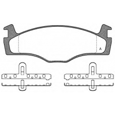 BPA0171.00 OPEN PARTS Комплект тормозных колодок, дисковый тормоз