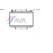 DNA2206 AVA Радиатор, охлаждение двигателя