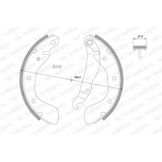 152-2044 WEEN Комплект тормозных колодок