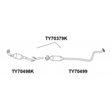 TY70499 VENEPORTE Предглушитель выхлопных газов