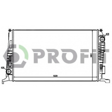 PR 6037N8 PROFIT Радиатор, охлаждение двигателя
