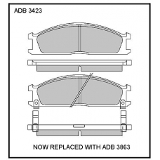 ADB3423 Allied Nippon Тормозные колодки