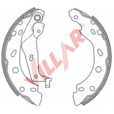 629.0792 VILLAR Комплект тормозных колодок