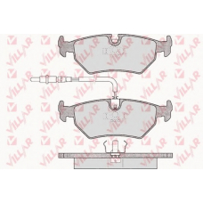 626.0497 VILLAR Комплект тормозных колодок, дисковый тормоз