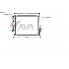 BW2099 AVA Радиатор, охлаждение двигателя
