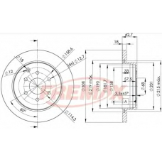 BD-4203 FREMAX Тормозной диск