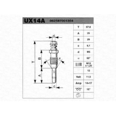 062587001304 MAGNETI MARELLI Свеча накаливания
