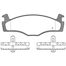 BPA0171.10 OPEN PARTS Комплект тормозных колодок, дисковый тормоз