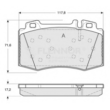FB210556 FLENNOR Комплект тормозных колодок, дисковый тормоз