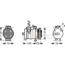 3000K494 VAN WEZEL Компрессор, кондиционер