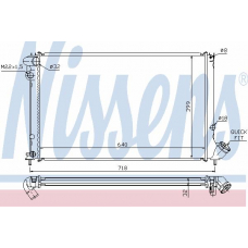 63743 NISSENS Радиатор, охлаждение двигателя
