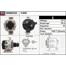 DRB2650 DELCO REMY Генератор