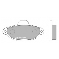 LVXL706 MOTAQUIP Комплект тормозных колодок, дисковый тормоз