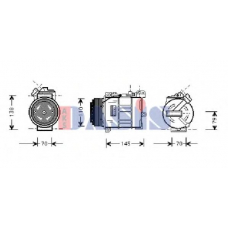 852170N AKS DASIS Компрессор, кондиционер