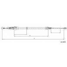 10.9055 CABOR Трос, стояночная тормозная система