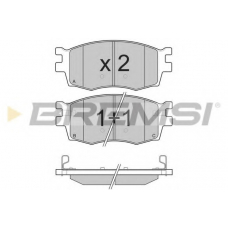 BP3240 BREMSI Комплект тормозных колодок, дисковый тормоз