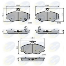CBP3225 COMLINE Комплект тормозных колодок, дисковый тормоз