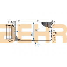 2108665 BEHR Radiator