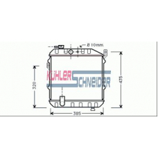 2602401 KUHLER SCHNEIDER Радиатор, охлаждение двигател