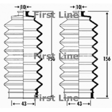 FSG3305 FIRST LINE Пыльник, рулевое управление