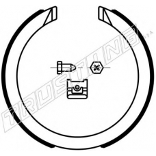 040.163K TRUSTING Комплект тормозных колодок, стояночная тормозная с