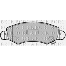 BBP1900 BORG & BECK Комплект тормозных колодок, дисковый тормоз