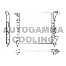 100848 AUTOGAMMA Радиатор, охлаждение двигателя