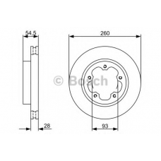 0 986 479 C09 BOSCH Тормозной диск