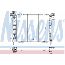 62108 NISSENS Радиатор, охлаждение двигателя