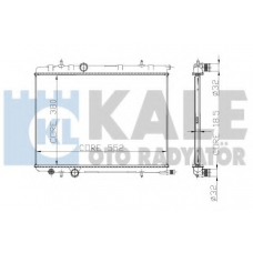225000 KALE OTO RADYATOR Радиатор, охлаждение двигателя