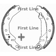 FBS595 FIRST LINE Комплект тормозных колодок