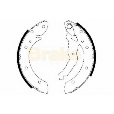 SH2483 BRAKE ENGINEERING Комплект тормозных колодок