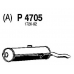 P4705 FENNO Глушитель выхлопных газов конечный